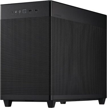 Корпус ASUS Prime AP201 MicroATX чорний (33 літри, підтримка 280/360 мм кулерів, відеокарти до 338 мм, ATX блок живлення)