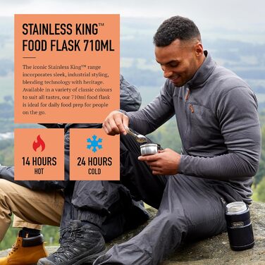 Термос з нержавіючої сталі, 710 мл, малинового кольору (мідний)