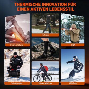 Гріючі шкарпетки для жінок та чоловіків, 5V, 6000 mAh, для катання на лижах, відпочинку на природі, кемпінгу, хайкінгу, розмір 38-44 EU