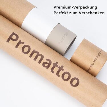 Офісний килимок для столу XXL з екошкіри Steingrau 80x40 см: Нековзний, водостійкий, для офісу та дому