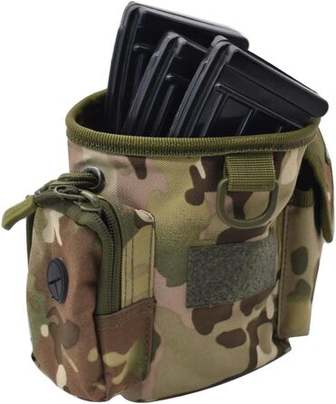 Сумка-мішечок на шнурку для дресирування собак, для полювання, Airsoft, іграшки, ласощі (камуфляж)