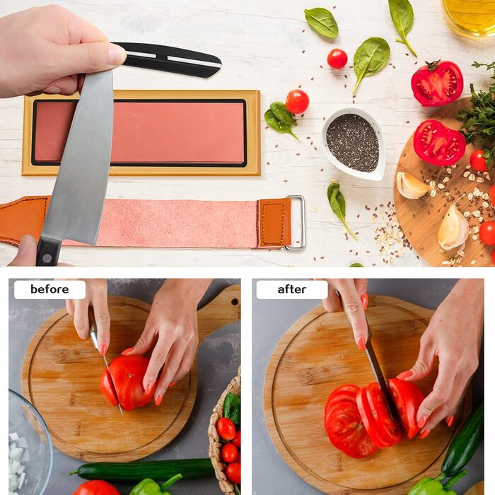 Набір точильних каменів FULUDM для ножів: 400/1000, 3000/8000 - з водою, з антиковзким тримачем