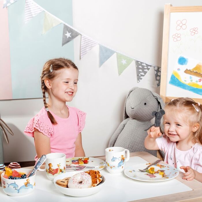 Набір дитячого посуду Villeroy & Boch Kinderbesteck, 4 предмети (тарілка, кольоровий)