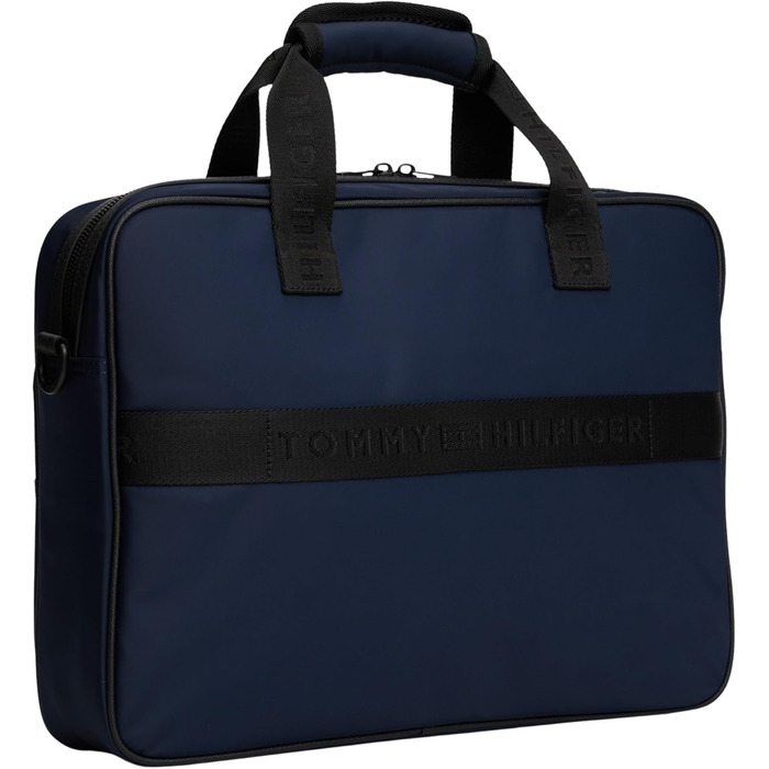 Сумка для ноутбука Tommy Hilfiger Repreve з ременем для візка, чорна (Black) - Універсальний розмір