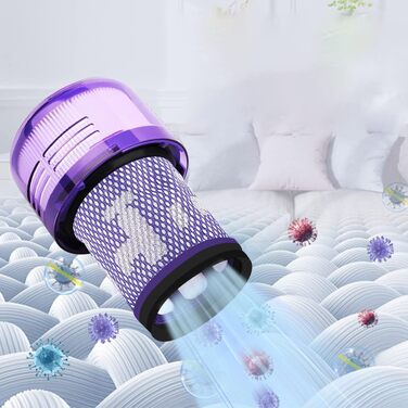 Набір фільтрів для пилососа Dyson V15 SV14 DV17 SV22 та V12 (4 шт.) — смінні HEPA-фільтри для акумуляторного пилососа