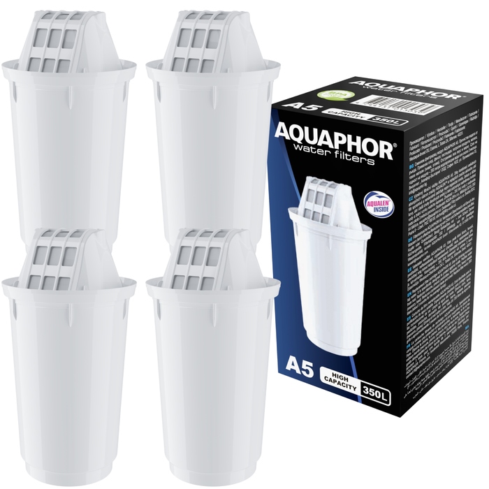 Смінні фільтрувальні картриджі для глечика Aquaphor A5, 4 шт.
