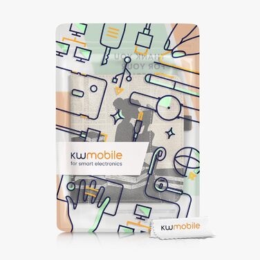 Чохол-книжка kwmobile для Pocketbook Era/Era Color з кишенею та петлею для руки - з дизайном 'Читаюча жінка' чорно-бежевий