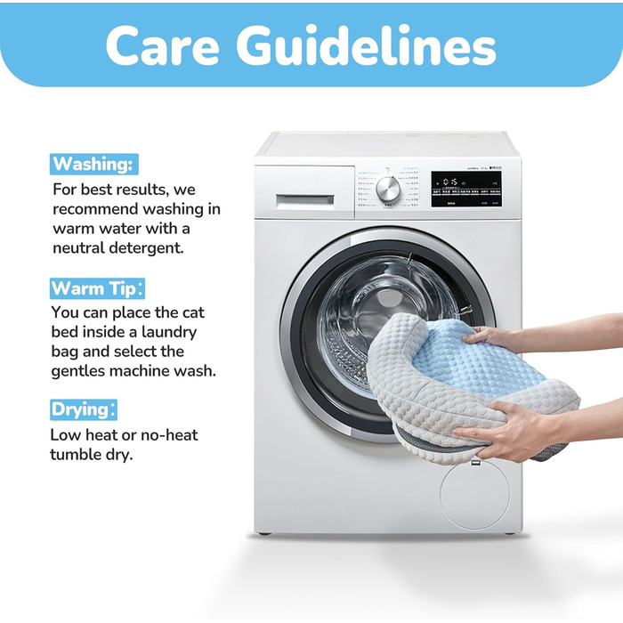 Підвісне ліжко для котів CATISM 360° з можливістю обертання, кошик для сну, 36x38 см, до 20 кг (блакитний)