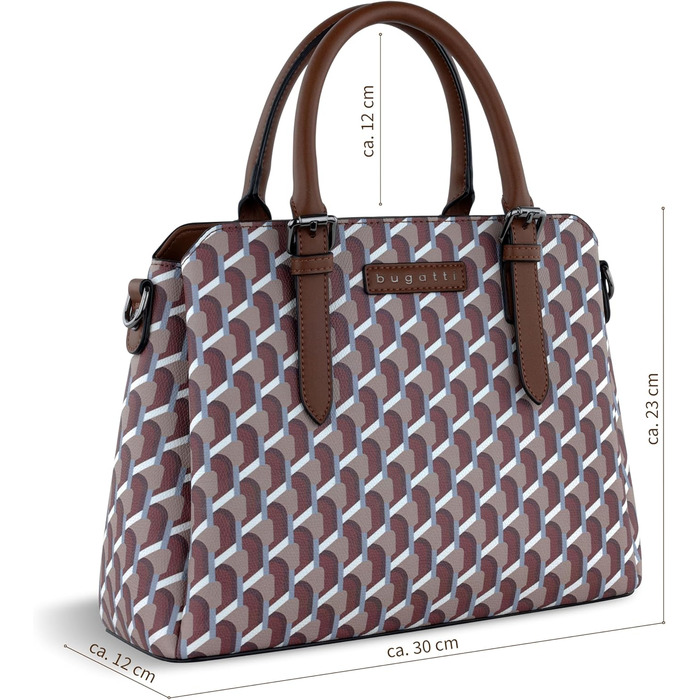 Сумка жіноча Bugatti Ella середнього розміру, штучна шкіра (Oyard) - боулінг