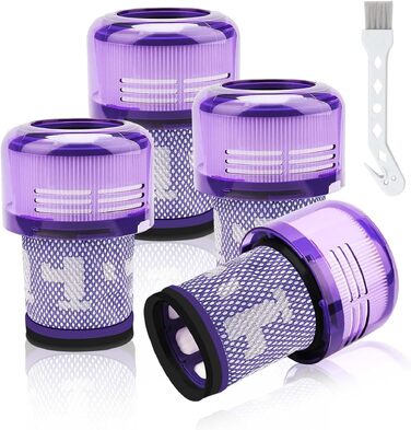 Набір фільтрів для пилососа Dyson V15 SV14 DV17 SV22 та V12 (4 шт.) — смінні HEPA-фільтри для акумуляторного пилососа
