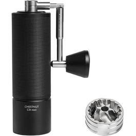 Кавомолка ручна TIMEMORE Kastanie C3S Max - чорна, 30г, з керамічною жерноватою системою