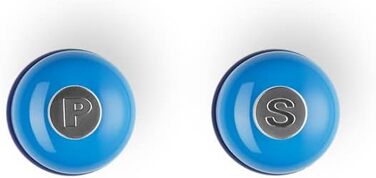 Le Creuset Small Mill Set, Salt and Pepper Mills, ABS Plastic, Each 5 x 5 x 12.1 cm, Ceramic Grinder, Azure, 44900112200000