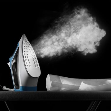 Праска Rowenta Effective 2 з подачею пари 30 г/хв, 2200 Вт, синій/сірий, Anti-Kalk, INOX-підошва, DX1531D1