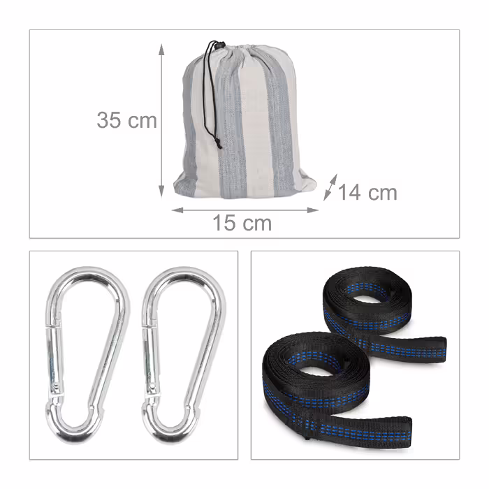 Relaxdays XXL Cotton Hammock