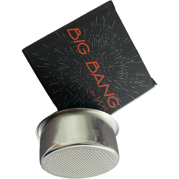 IMS Big Bang B62.52TFH25.5BB | B62.5 2T H25.5 BB | Competition Precision Filter Basket for 54 mm Portafilters | 20–22 gr. | Double Espresso | H25.5 | Double Basket | Shower Screen | Stainless Steel | Made in Italy