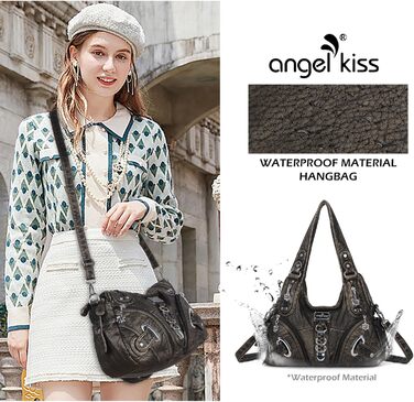 Сумка жіноча Angelkiss Hobo велика, повсякденна, через плече, бронзова (801bronze)