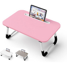 Стіл-підставка для ноутбука на ліжко - Laptoptisch 48 x 30 см, сірий/червоний, для їжі, читання, роботи