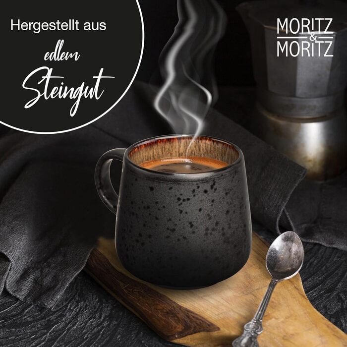 Набір керамічних піал Moritz & Moritz SOLID 300 мл, 4 шт. – для соусів, десертів, закусок, салатів, супу, морозива, тапас і антипасті