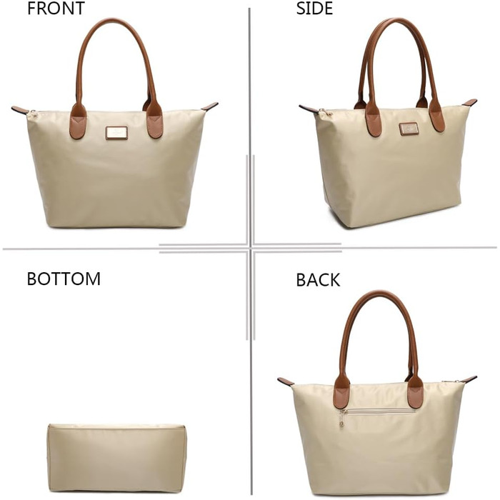 Сумка жіноча Gallantry Paris Shopper бежевого кольору зі штучної шкіри - стильна сумка-шопер на плече