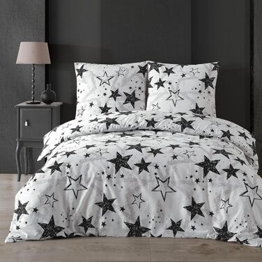 Комплект постільної білизни Buymax® 135x200 см, 100% бавовна, 4-х частинний (2x 155x220 + 2x 80x80 см), Zigo, Туркіс, ÖKO-TEX Renforcé