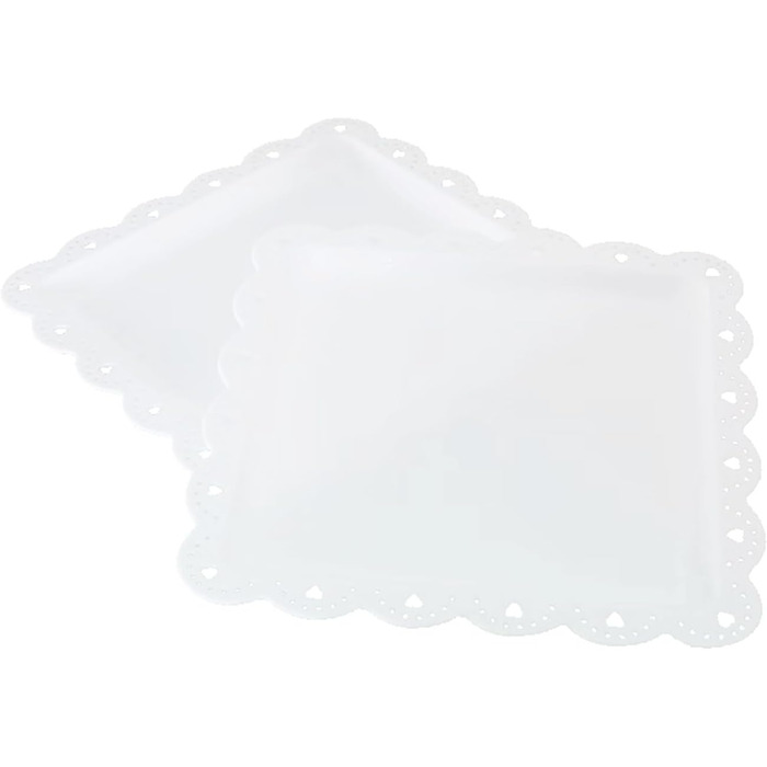 Підставка для тістечок Wagoodter 3 яруси, для тортів, десертів, на весілля, день народження, чаювання (біла)