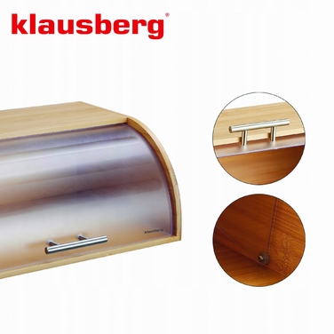 Односекційний хлібниця Klausberg, бамбук, коричневий