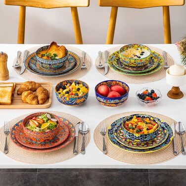 Набір з 6 порцелянових супових тарілок Vancasso (6x840мл) для мюслі, супу, салату, рамену, десерту та інших страв