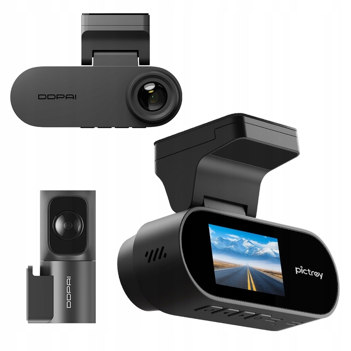Автомобільний відеореєстратор DDPAI N2 Dual 2K з Wi-Fi, Bluetooth, екраном 1,9