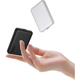 Портативний зарядний акумулятор Miady Mini Power Bank 5000mAh з USB-C, 2.4A, для iPhone, iPad, Samsung Galaxy