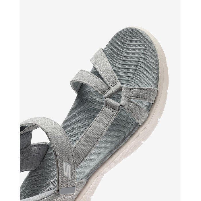 Сандалі жіночі Skechers Go Walk Flex Illuminate Hands Free Slip-ins сірі (39 EU)