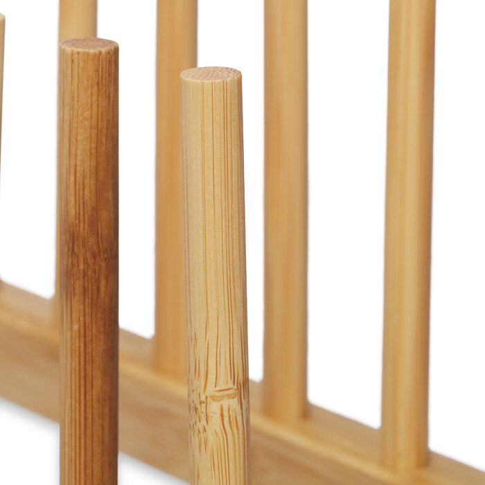 Relaxdays Set of 2 Bamboo Table Stands