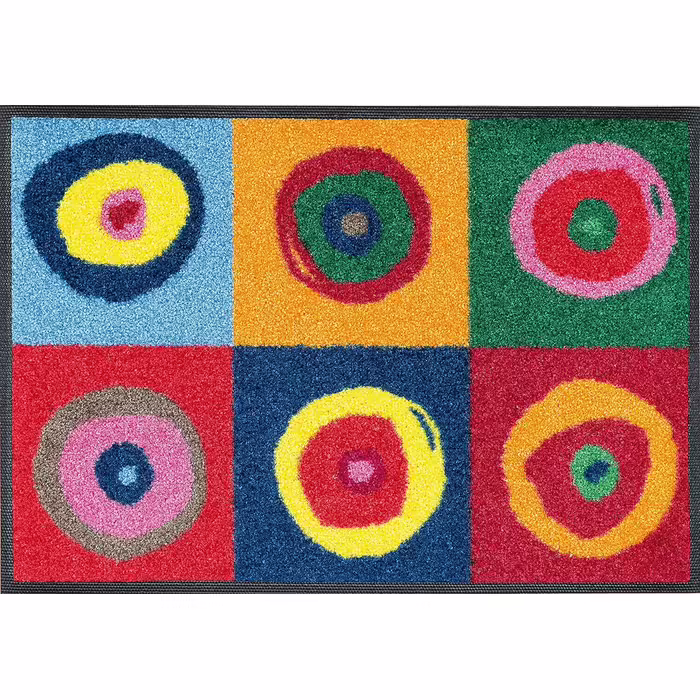 Washable and dryable doormat, Sergej 40x60 cm, for indoor and outdoor use, washable, multicolored