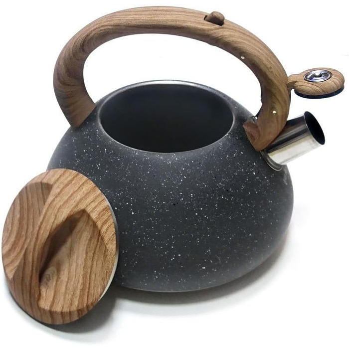 Чайник Klausberg з нержавіючої сталі з фляговим корпусом, 2.7 л (сірий)