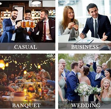 HISDERN Комплект краватки та нагрудного хустинки в клітинку для чоловіків (K Рожевий)