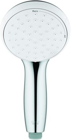 GROHE water-saving hand shower head, Tempesta 100 set including adjustable wall holder, EcoJoy, 2 spray patterns, 2779810E
