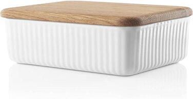 Eva-Trio | Butter Dish with Lid Nova | Keep your butter elegantly and hygienically in a porcelain jar with a wooden lid | Legio Tableware