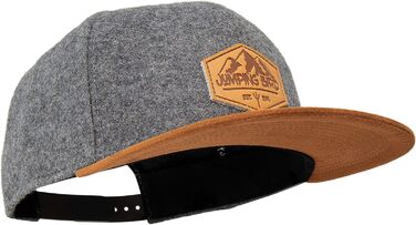 Кепка бейсболка Jumping Bird • Фільц, унісекс, регульована • Темно-сіра