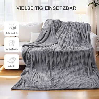 Електрична ковдра з автовимкненням 130x180 см – 9 рівнів нагріву, таймер, захист від перегріву, чорна