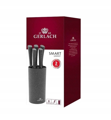Набір ножів у підставці Gerlach Smart Granit, 5 предметів