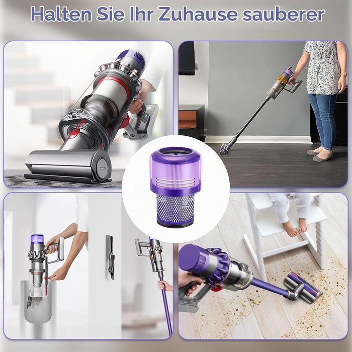 Набір фільтрів для акумуляторного пилососа Dyson V11, V15 (SV14, DV17, SV22) — 4 шт.
