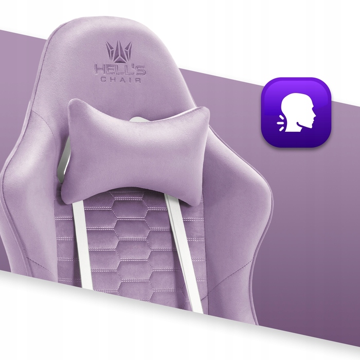 Ігрове крісло HELL'S CHAIR HC-1000 Purple, тканина