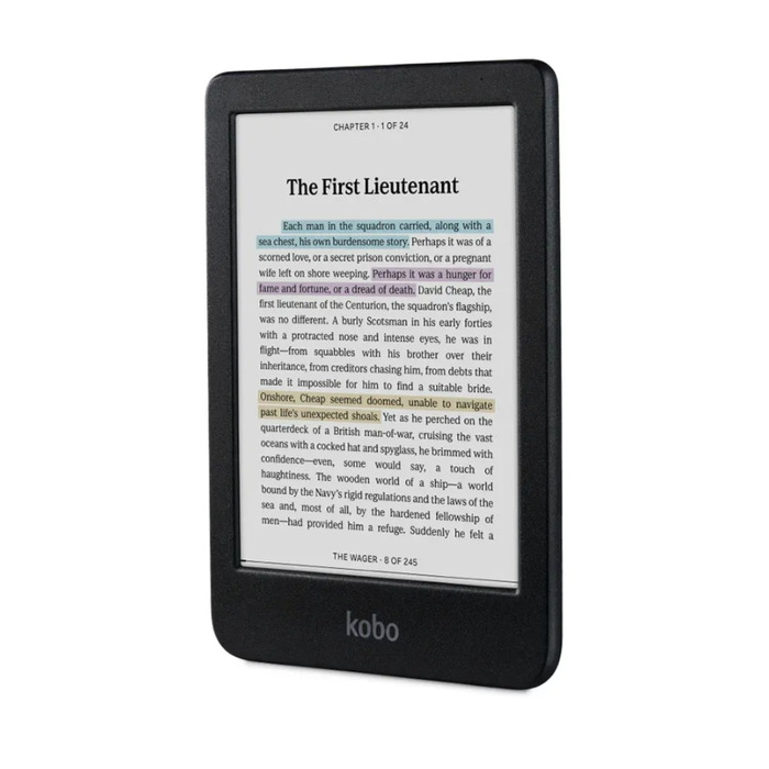 Електронна книга Kobo Clara Colour, чорна (N367KUBKKCK)