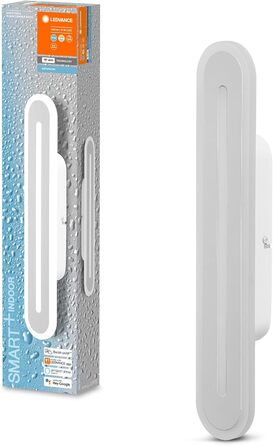 LEDVANCE Smart LED Bathroom Lamp white, 1600LM, 3000-6500K, 400mm x 70mm, IP44, Orbis Bath Wall Light, bathroom light with Wi-Fi technology, dimmable, controllable via app and voice assistants