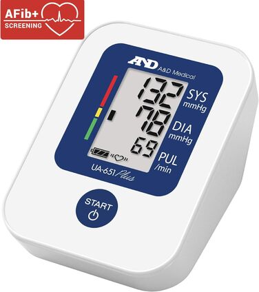 Тонометр A&D Medical UA-611 Plus з перевіркою на фібриляцію передсердь (AFib Screening)