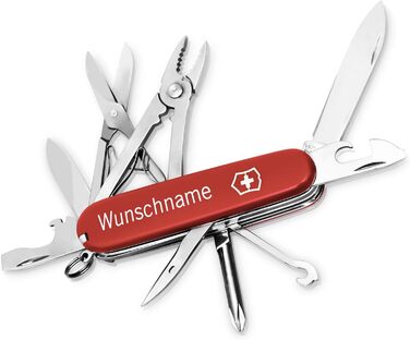 Мультитул Victorinox Deluxe Tinker з гравіюванням, 17 функцій, ніж для чоловіків, мультиінструмент з нержавіючої сталі