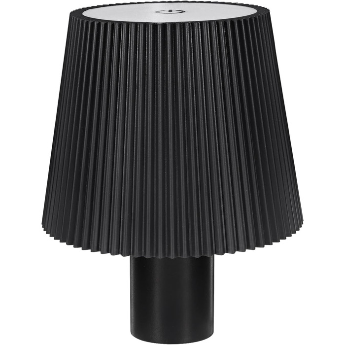 LED-лампа настільна бездротова диммируемая чорна з USB-C, сенсорна лампа з 3 колірними температурами, плавне регулювання яскравості, регульована висота, IP54 вологостійка для внутрішнього/зовнішнього використання (чорний)