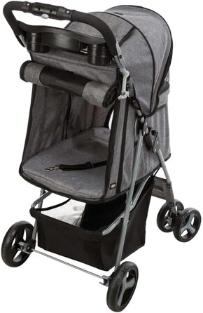Крісло-мішок Buggy сірого кольору, 47x100x80 см, 4.9 кг