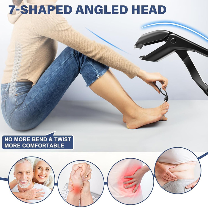 Набір з 5 шт. інструментів для стрижки товстих нігтів, для чоловіків та жінок, професійний, для лікування врослого нігтя