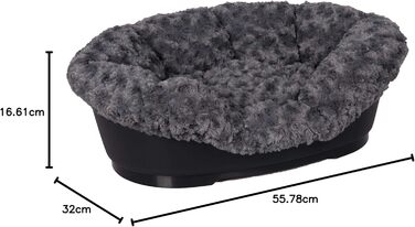 Karlie Bezug Pet Bed Cuddly Grey, Fits Domus 60 cm