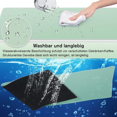 Ігровий килимок для миші Abetcabe Gaming Mousepad XXL, підкладка на стіл 900 x 400 мм, світло-зелений